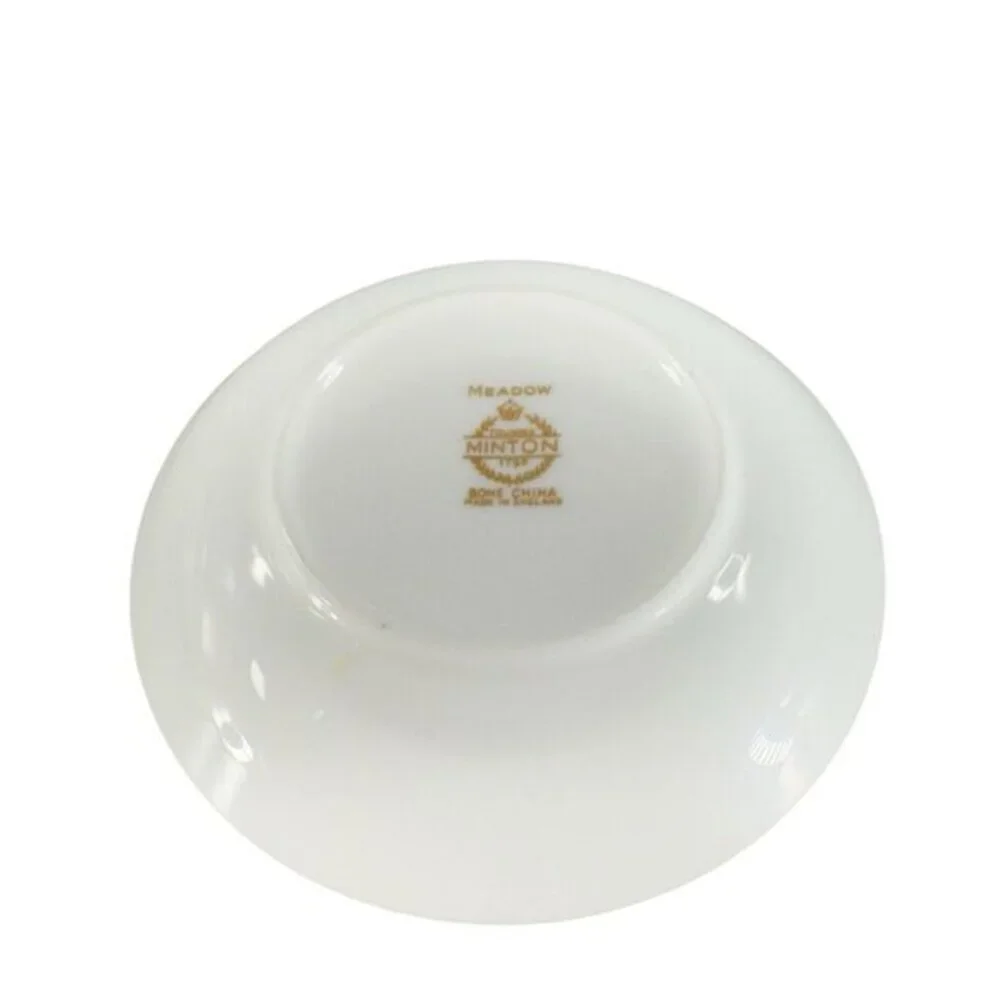Minton Fine Bone China England Meadow‎ Round Dish Plate Porcelain Flowers